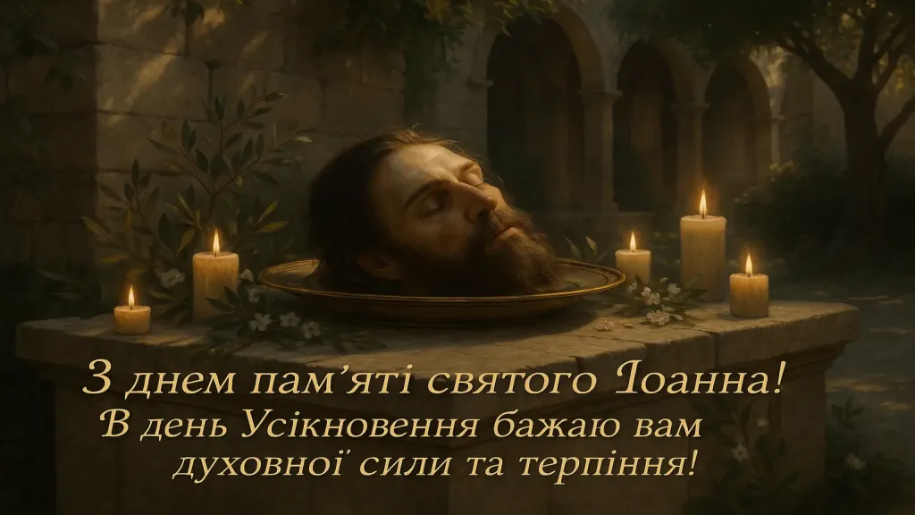 Привітання з усікновенням голови Іоанна хрестителя Привітання з усікновенням голови Іоанна хрестителя