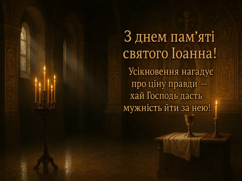 Привітання з усікновенням голови Іоанна хрестителя Привітання з усікновенням голови Іоанна хрестителя