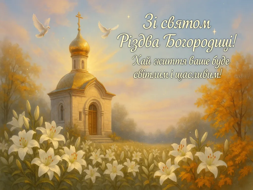 Привітання з Різдвом пресвятої богородиці