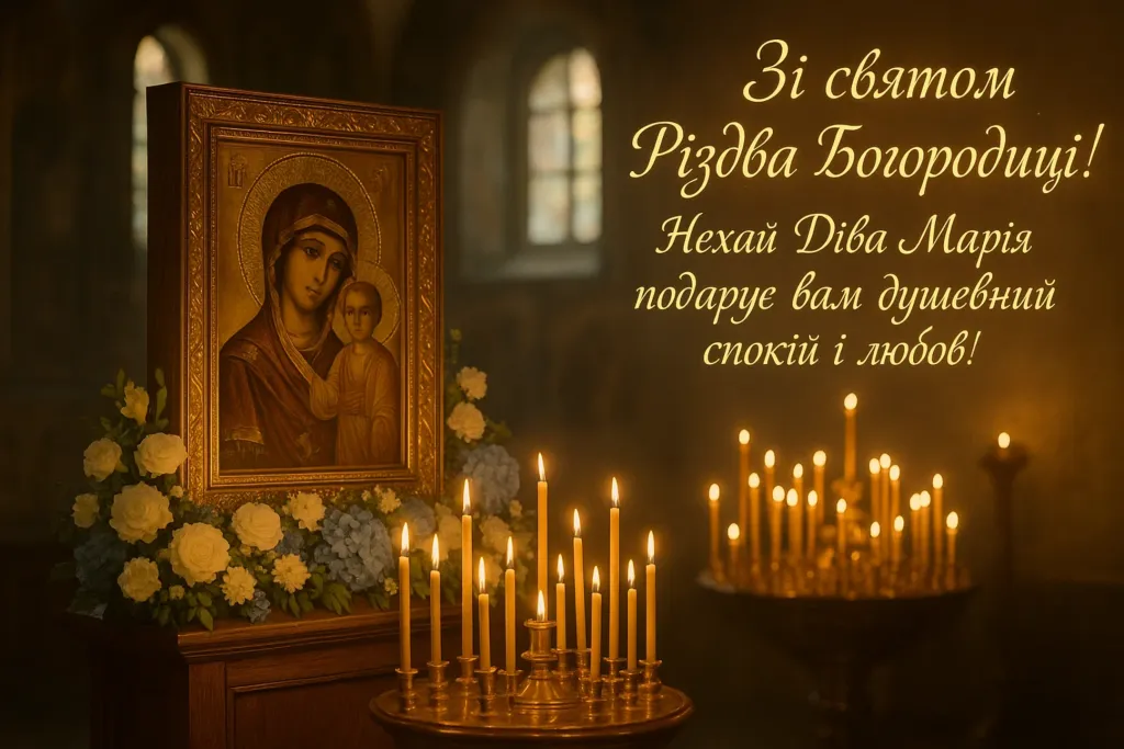 Привітання з Різдвом пресвятої богородиці