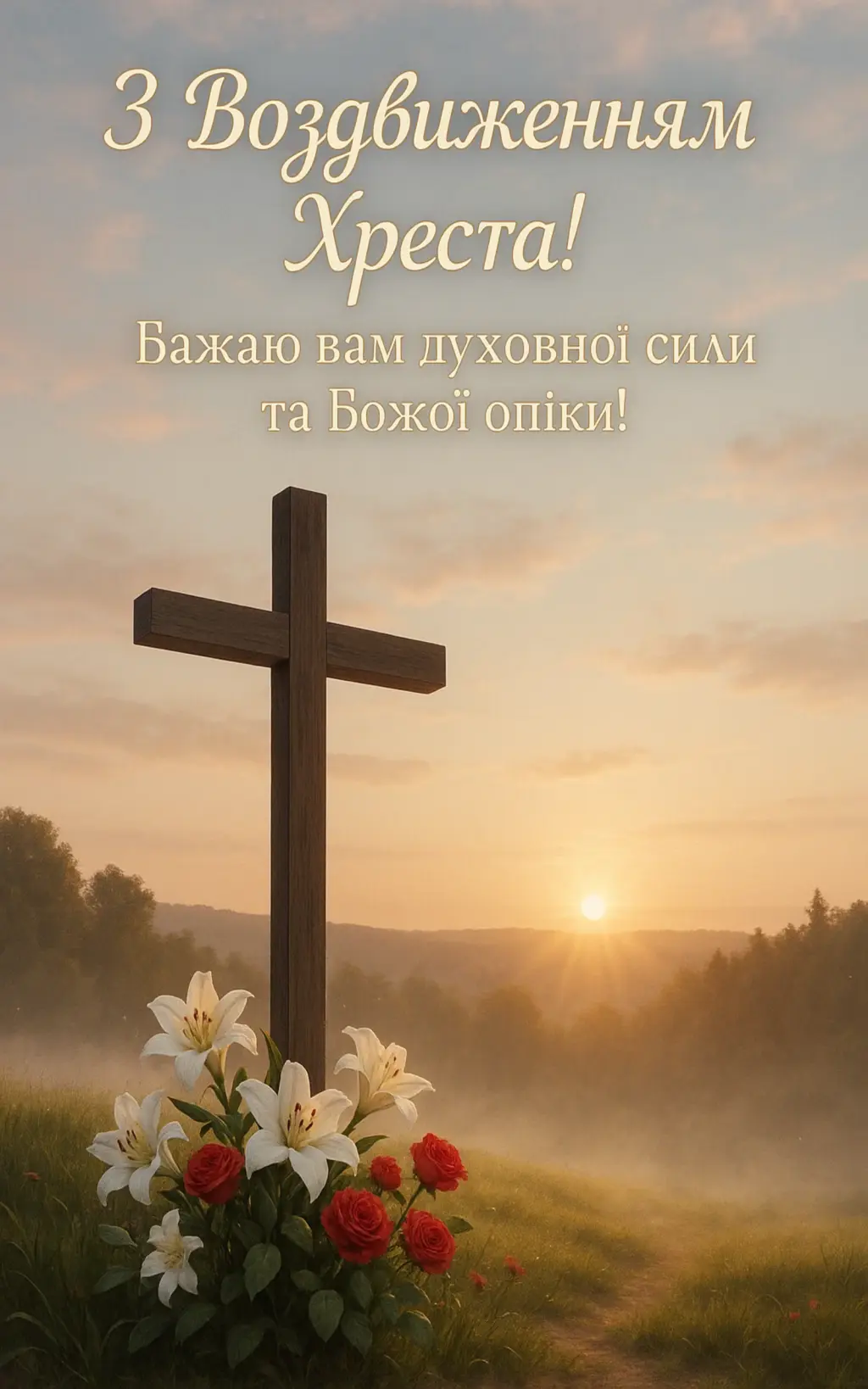 Привітання з воздвиженням хреста господнього