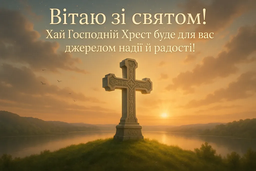 Привітання з воздвиженням хреста господнього