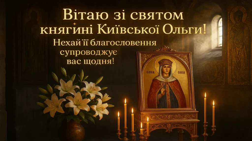 Привітання зі святом княгині київської Ольги
