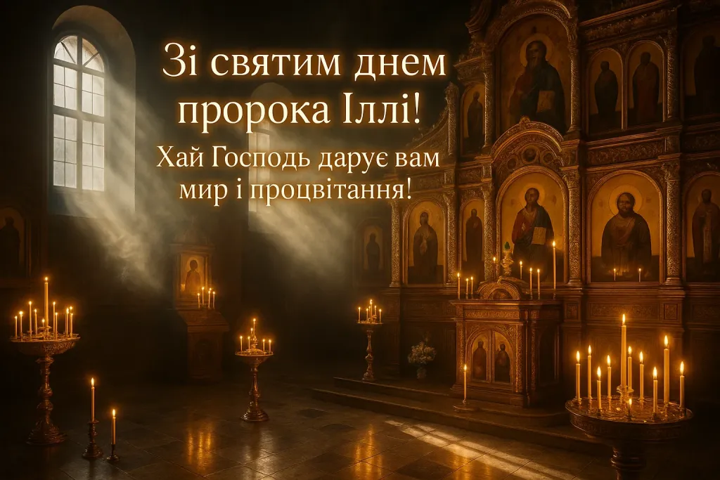 Привітання з днем пророка Іллі Привітання з днем пророка Іллі