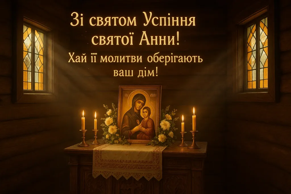 Привітання з успінням святої анни
