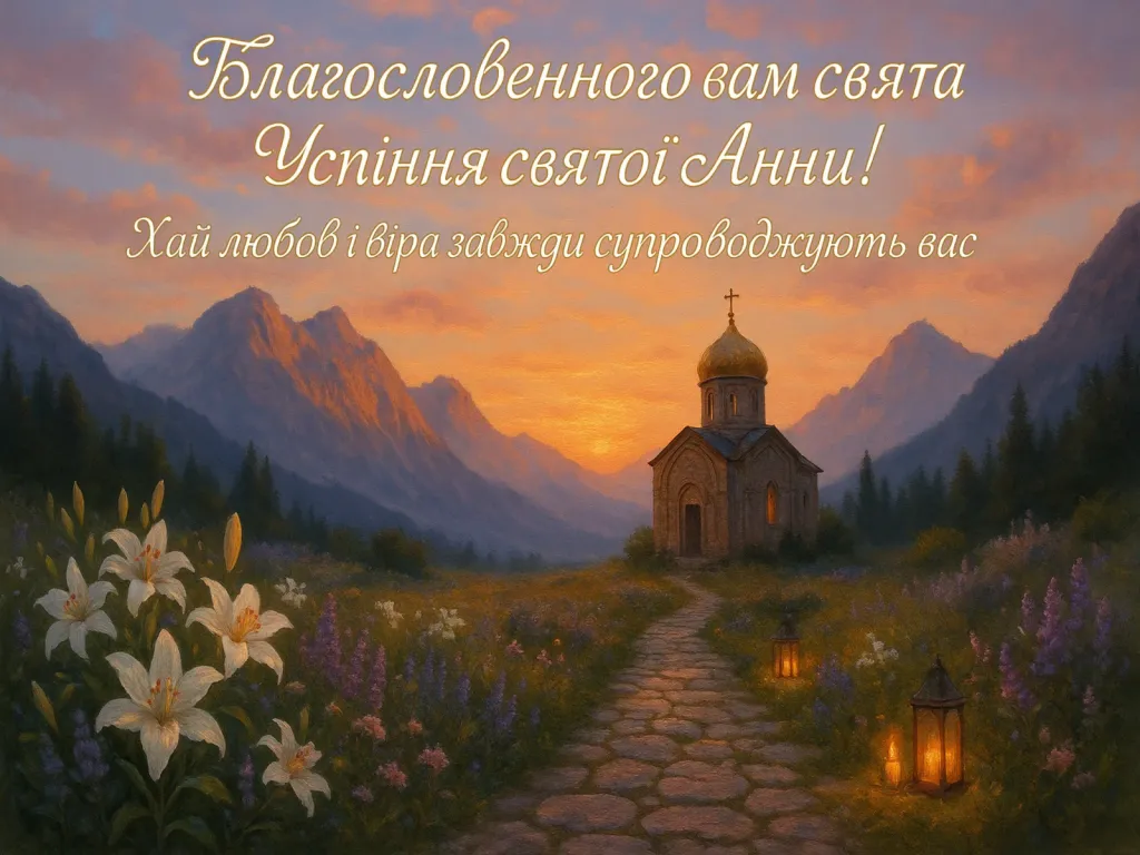 Привітання з успінням святої анни