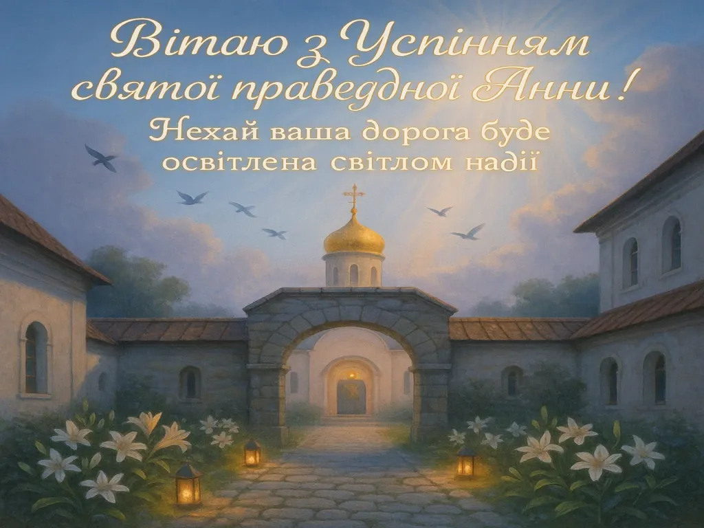 Привітання з успінням святої анни