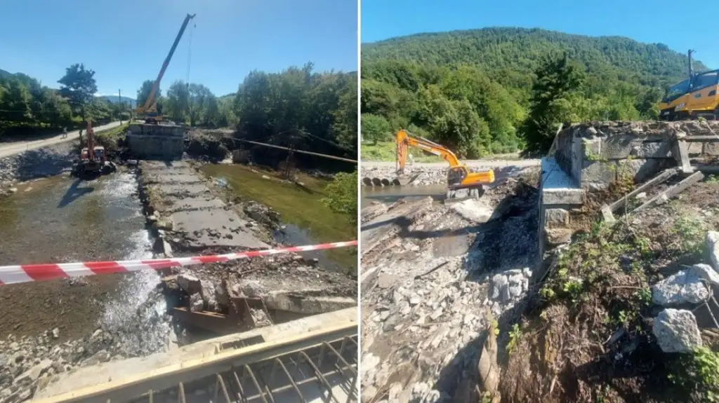 У Жденіївській громаді після обвалу почали будувати новий міст