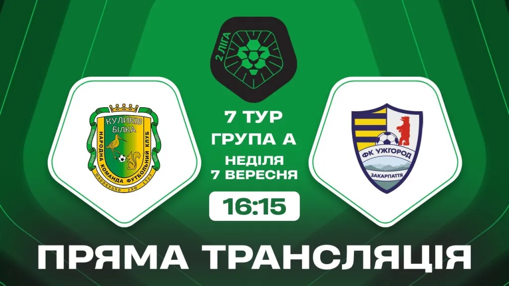 ФК “Ужгород” зазнав поразки від ФК “Куликів – Білка” з рахунком 4:1