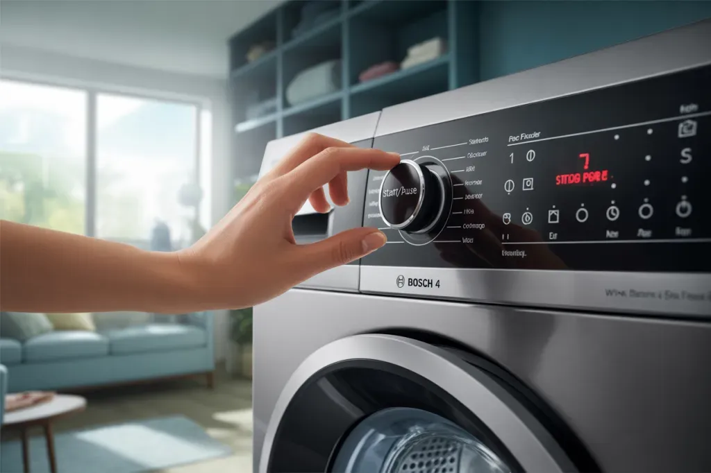 Як зняти ключ з пральної машини Bosch Serie 4