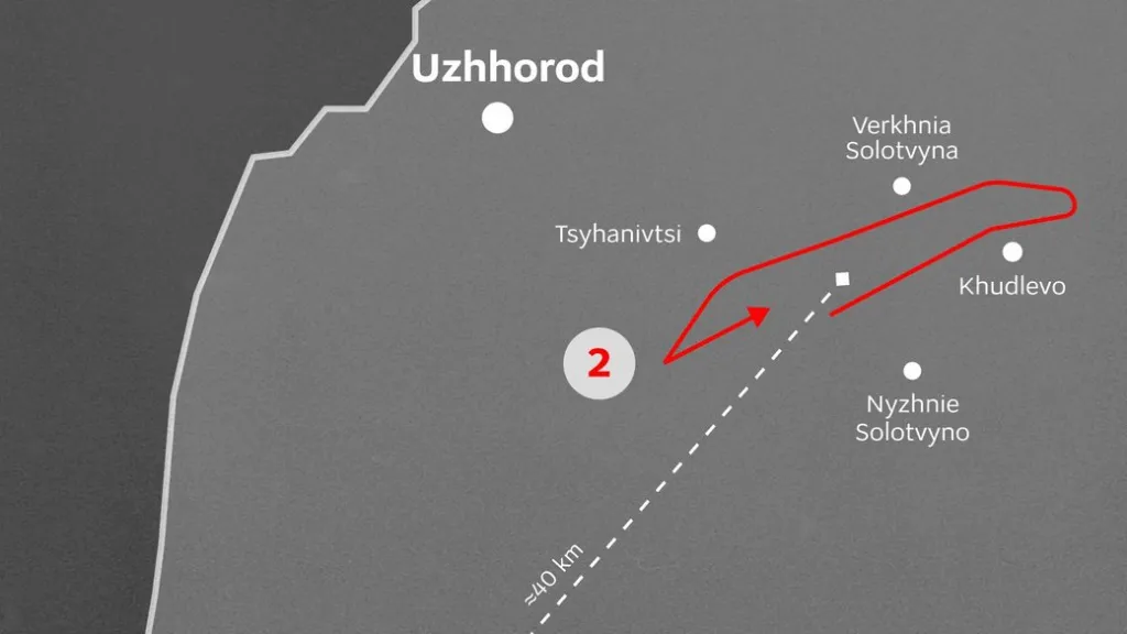 Сибіга показав карту з маршрутом угорського дрона, що залетів у повітряний простір України