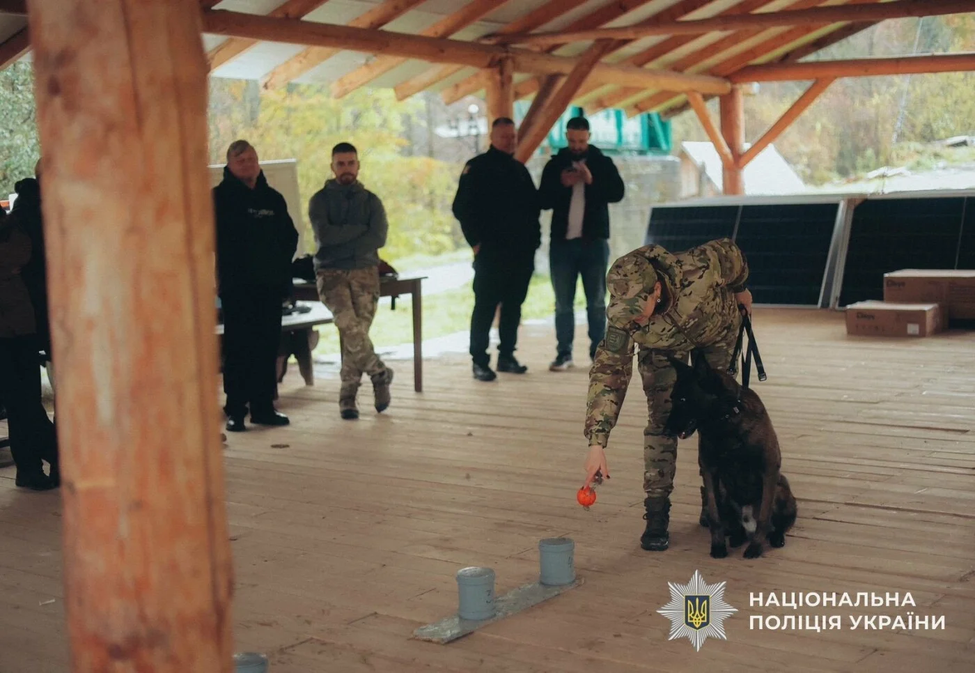 Поліцейські психологи та кінологи Закарпаття долучилися до підтримки військових медиків у рамках «Repower»