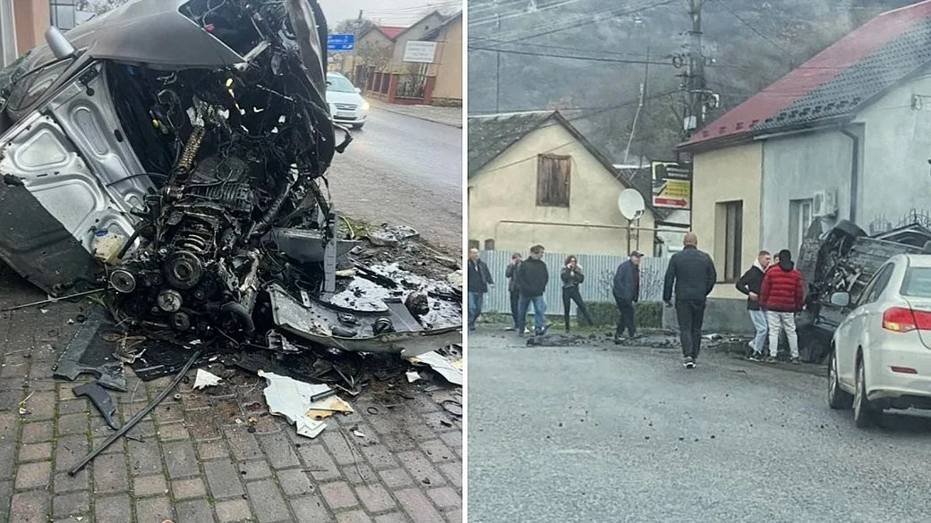 Автівка знесла стіну будинку: у Виноградові водій не впорався з кермуванням