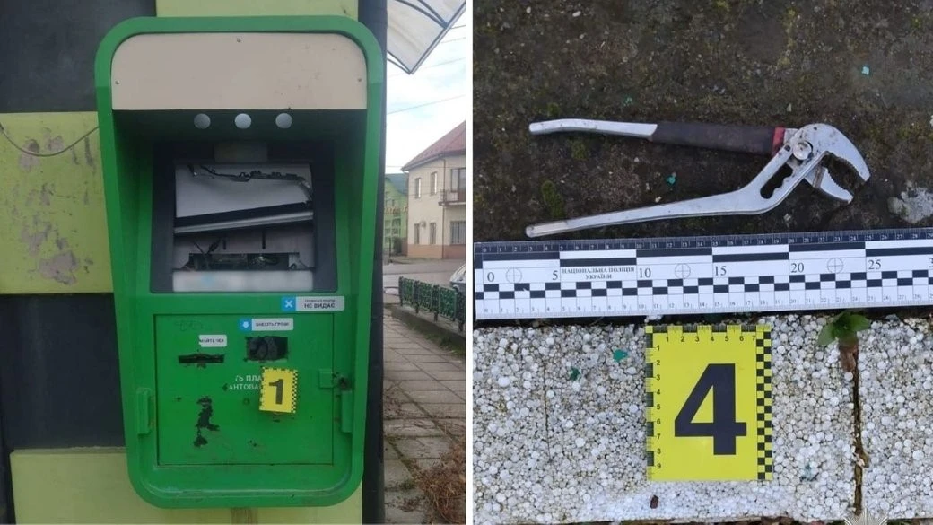 На Закарпатті викрили трьох неповнолітніх, які розбили термінал і викрали з нього гроші