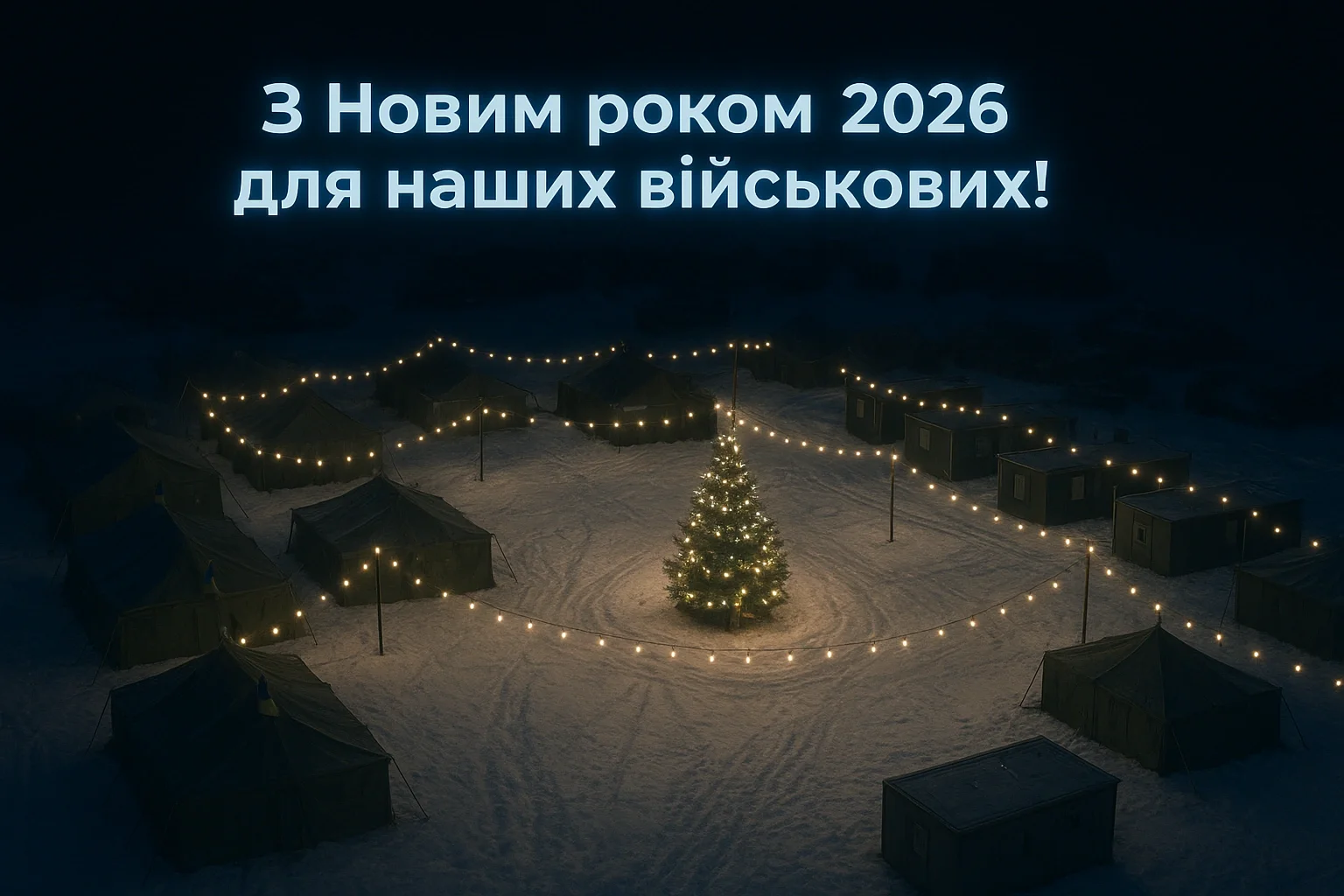 Привітання з Новим роком 2026 для військових