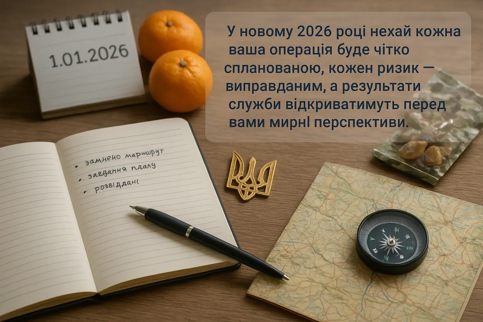 Привітання з Новим роком 2026 для військових