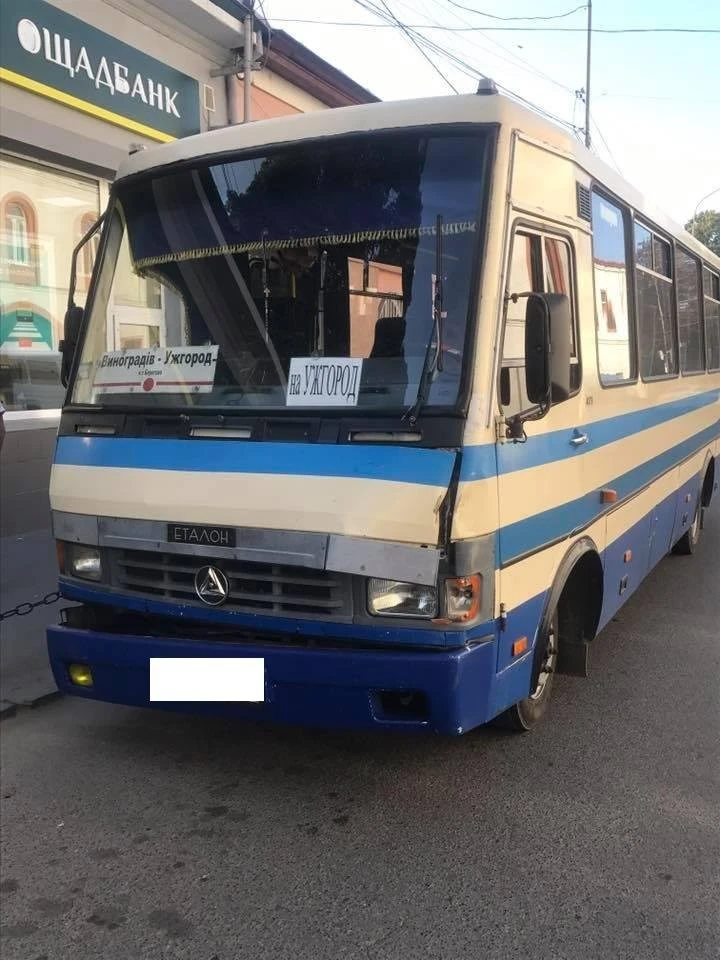 На Берегівщині рейсовий автобус з’їхав у кювет: троє постраждалих