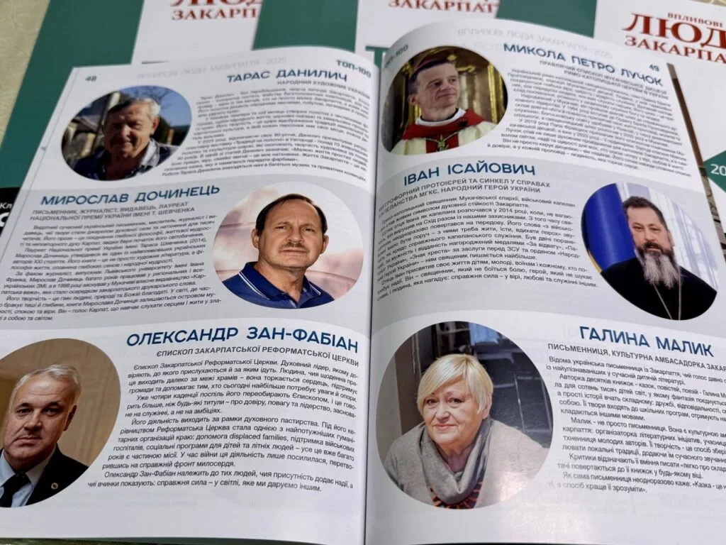 Закарпаття у фокусі стійкості: новий рейтинг «Впливові люди ТОП-100» Закарпаття у фокусі стійкості: новий рейтинг «Впливові люди ТОП-100»