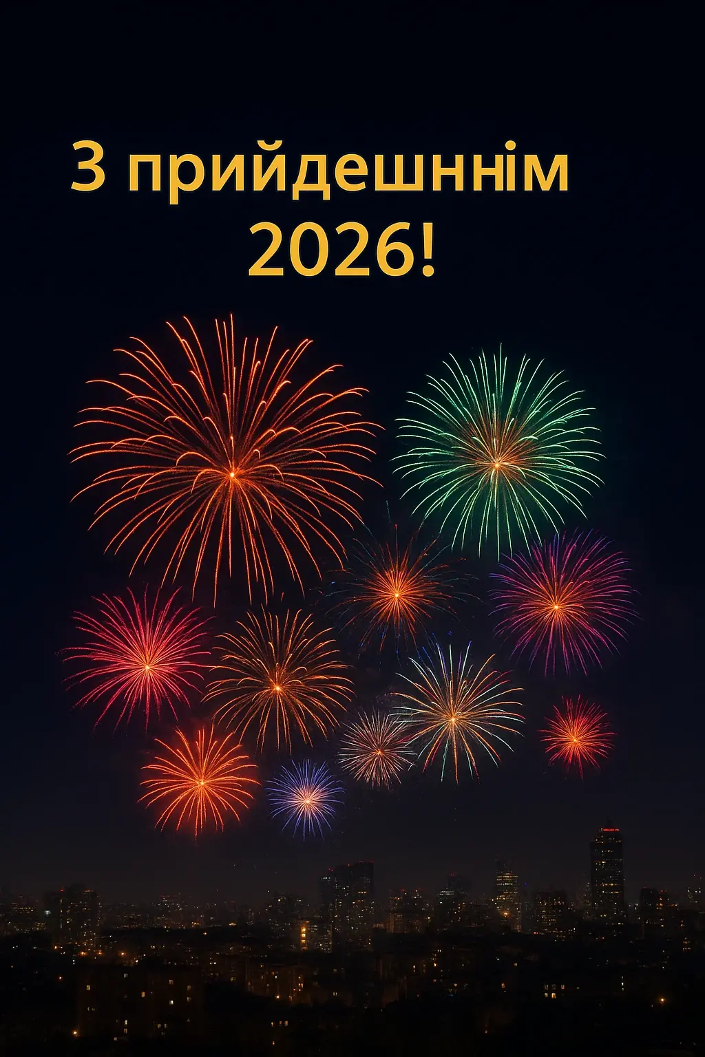 Привітання з прийдешнім новим роком 2026 Привітання з прийдешнім новим роком 2026