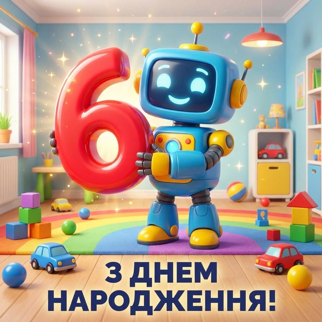 з днем народження 6 років хлопчику