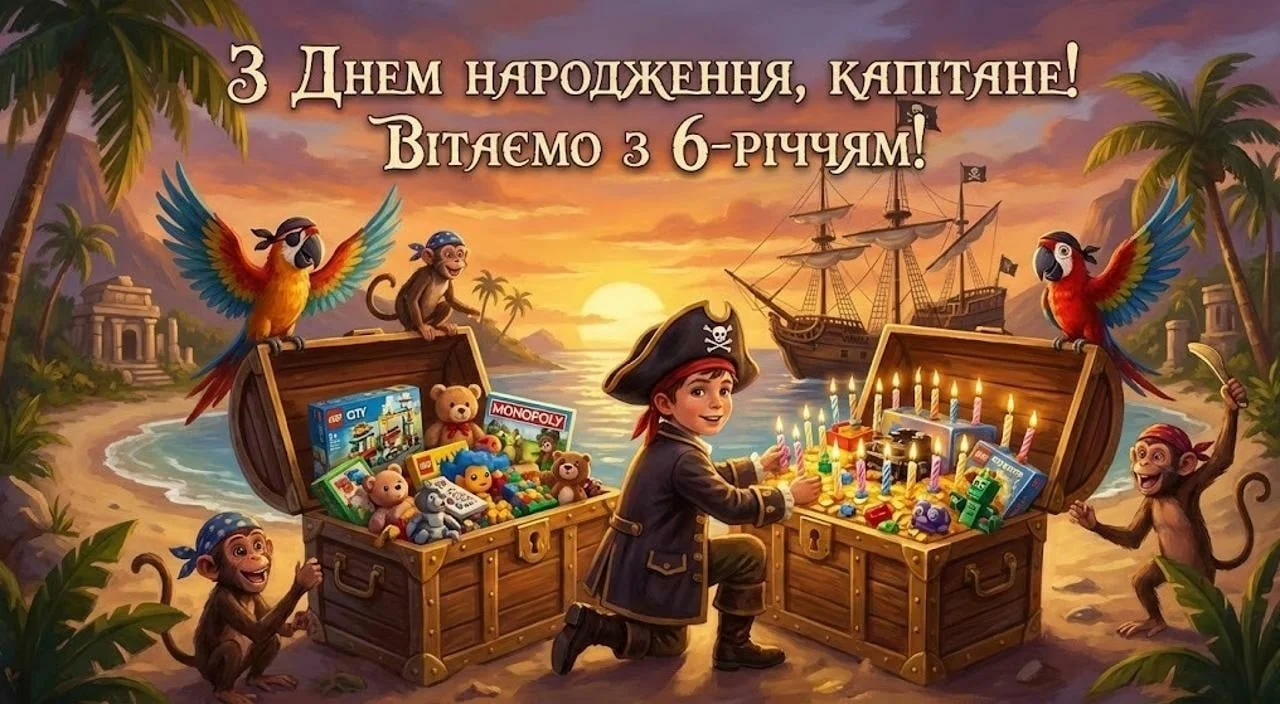 Привітання з днем народження для хлопчика на 6 років
