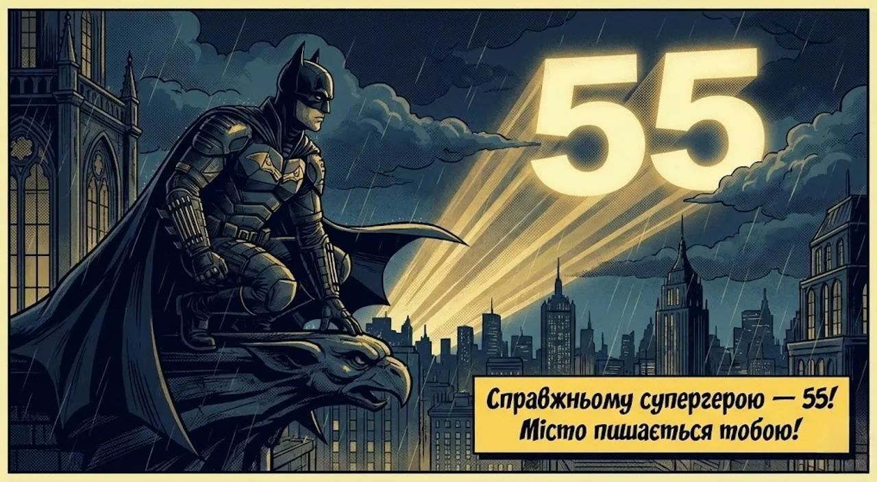 Привітання чоловікові з ювілеєм на 55 років