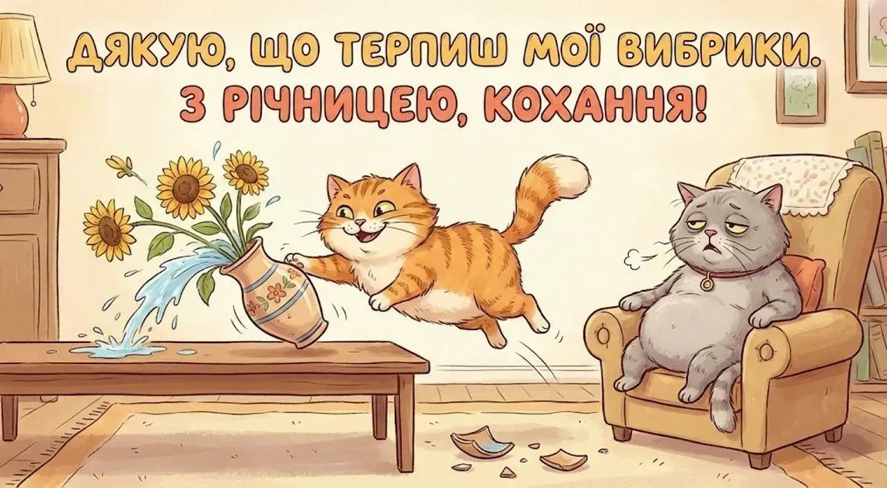 Привітання на 15 років весілля