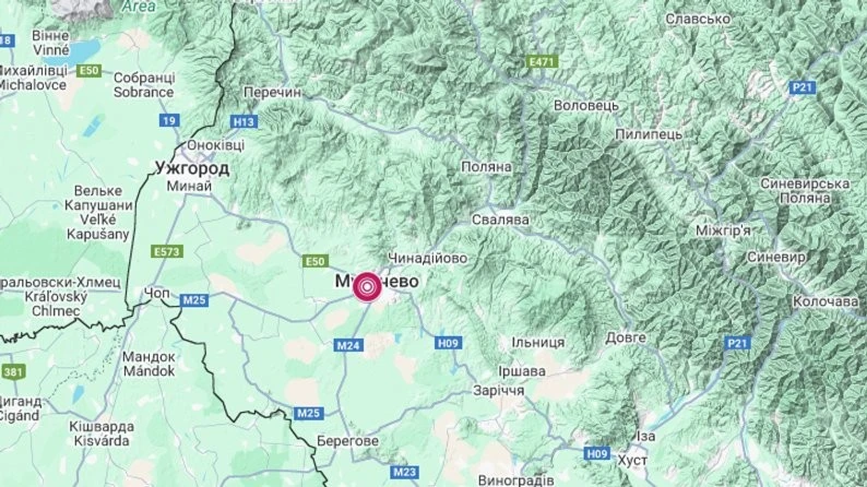 Ледь відчутний землетрус сколихнув Мукачево