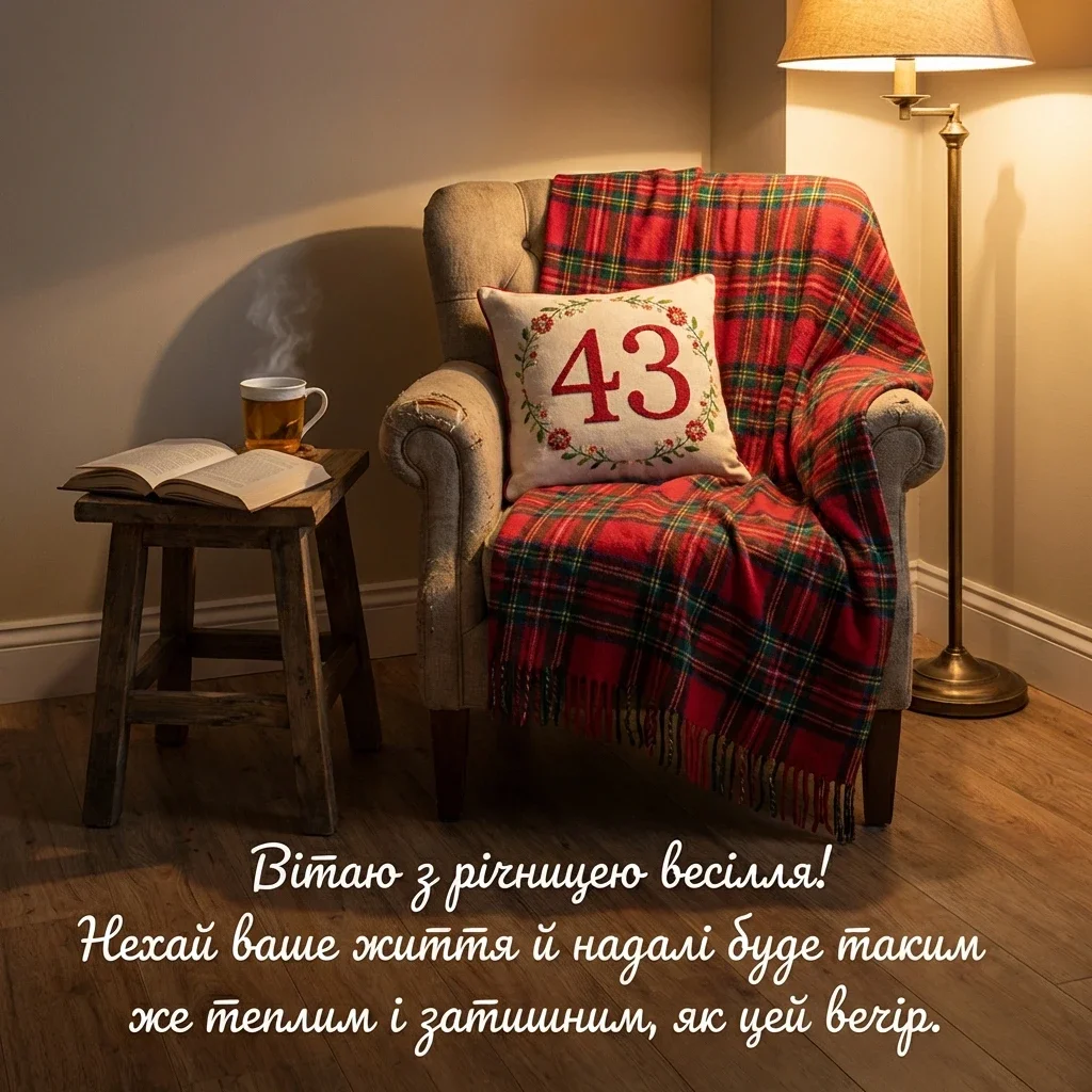 43 роки весілля