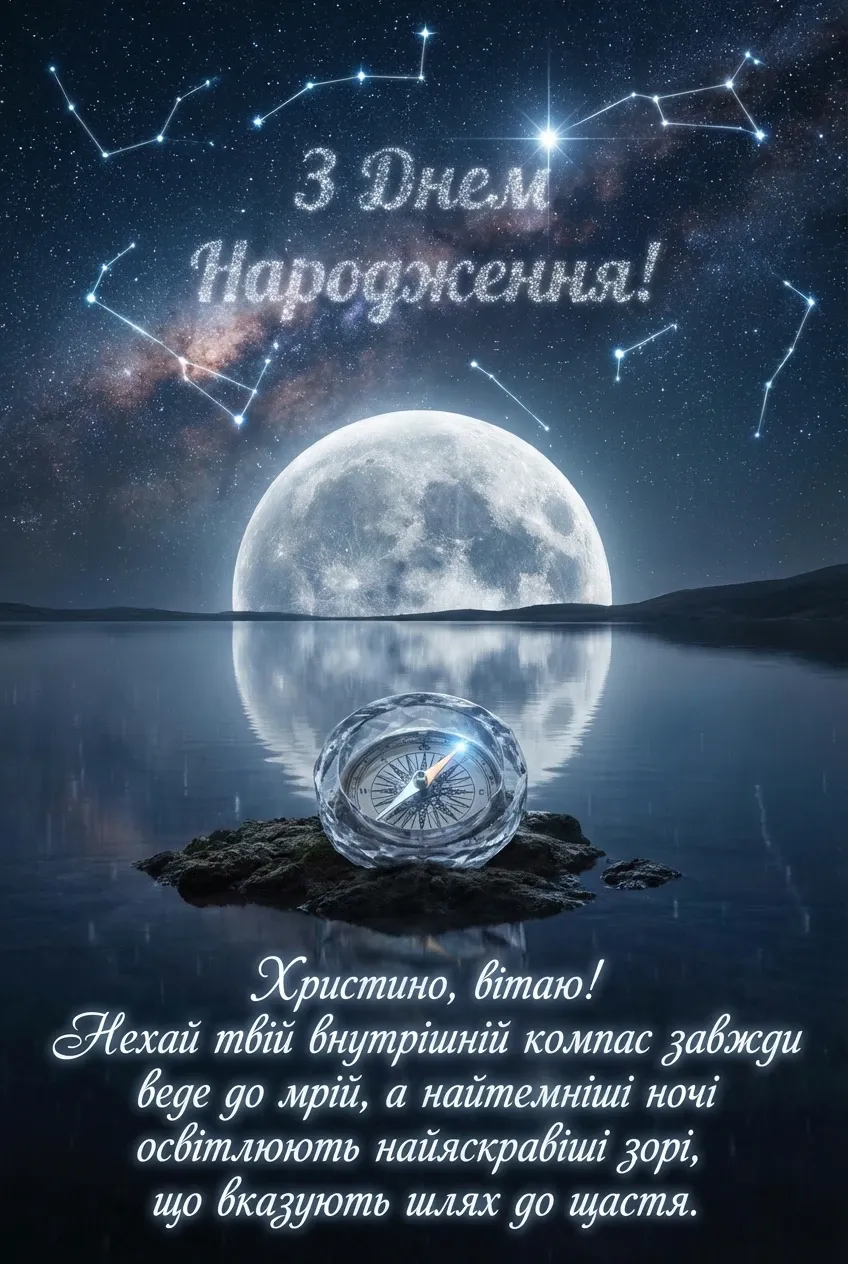 з днем народження Христина