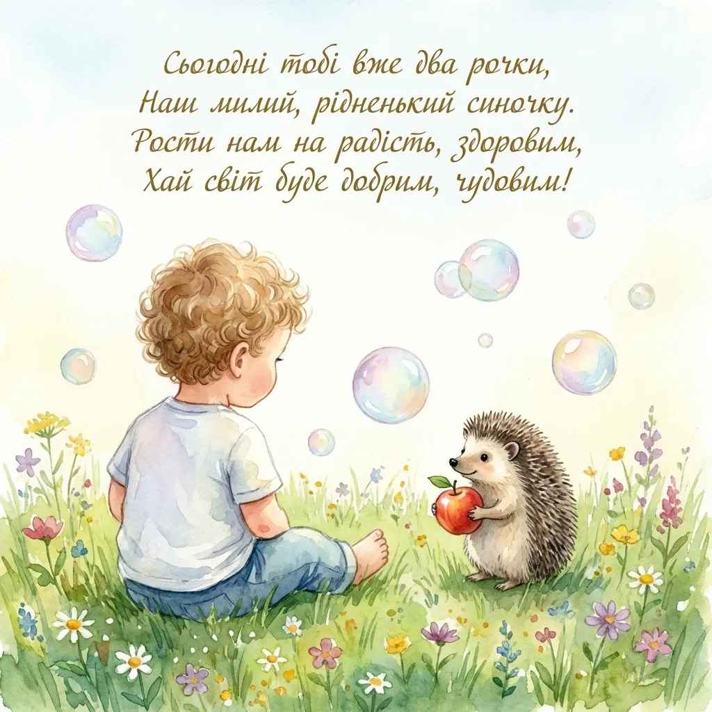 з днем народження сину 2 роки