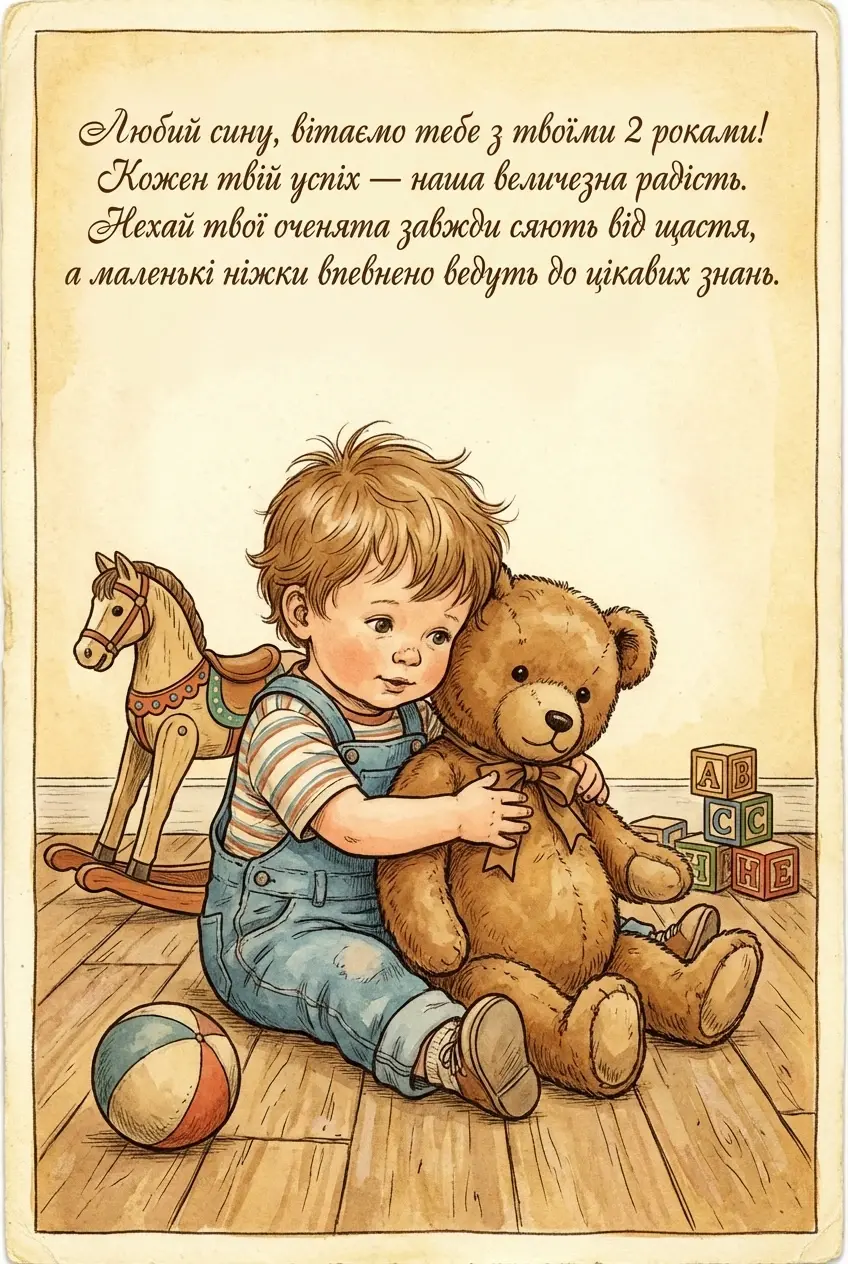 з днем народження сину 2 роки