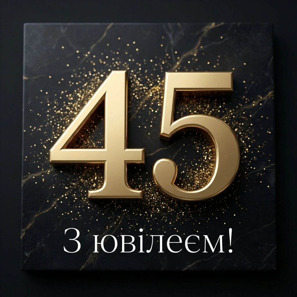 ювілеєм привітання з 45-річчям