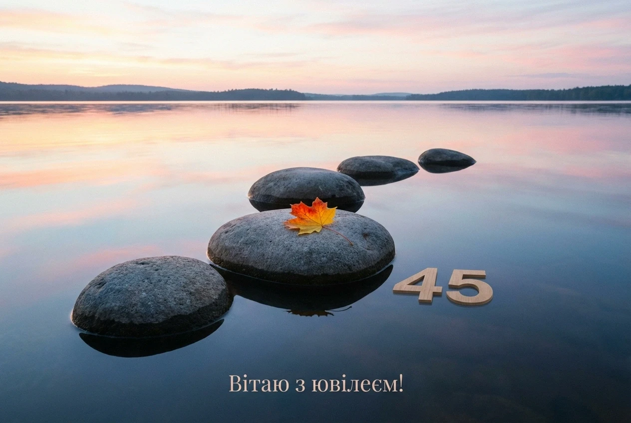ювілеєм привітання з 45-річчям