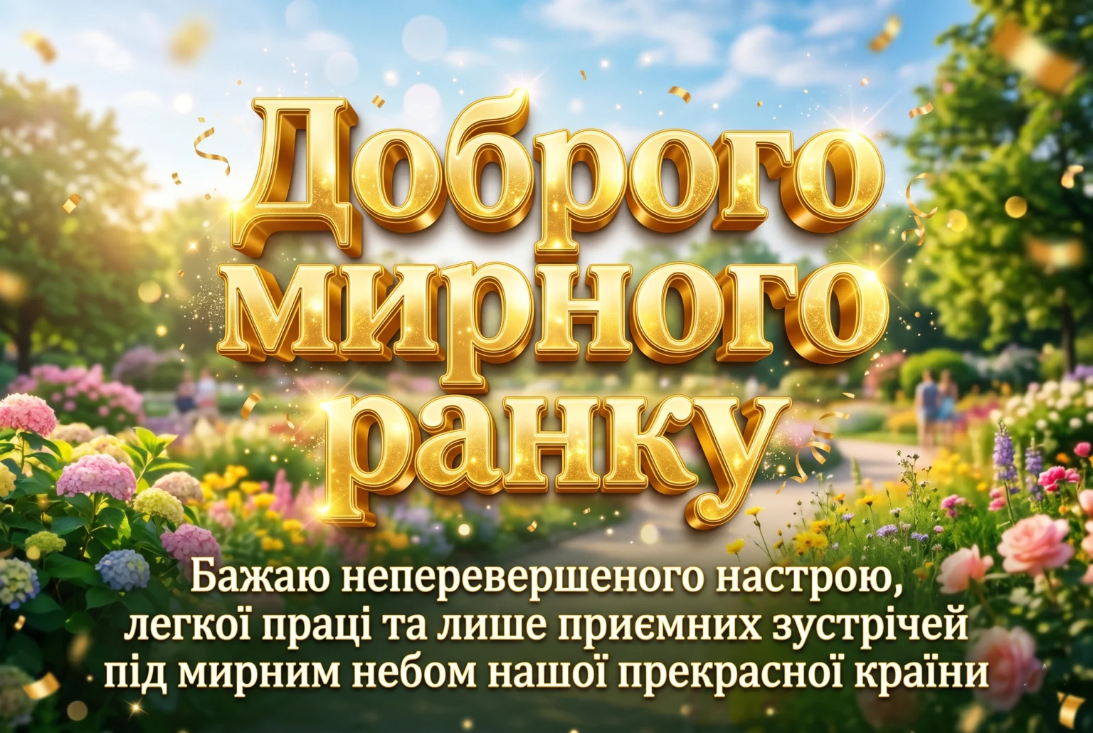 Доброго мирного ранку: душевні картинки та найкращі побажання для початку дня