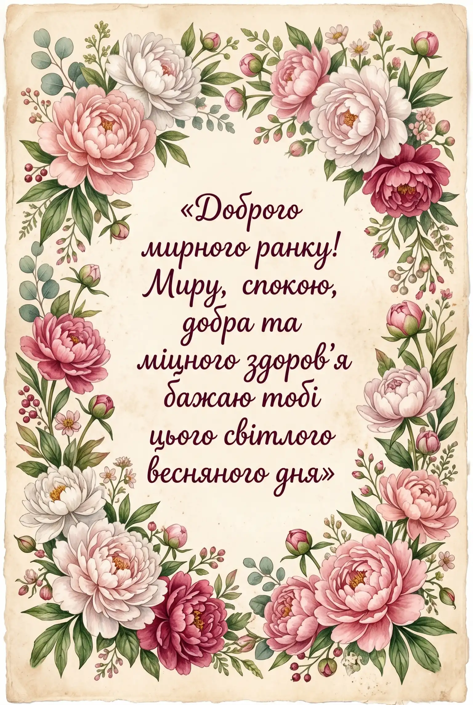 Доброго мирного ранку: душевні картинки та найкращі побажання для початку дня