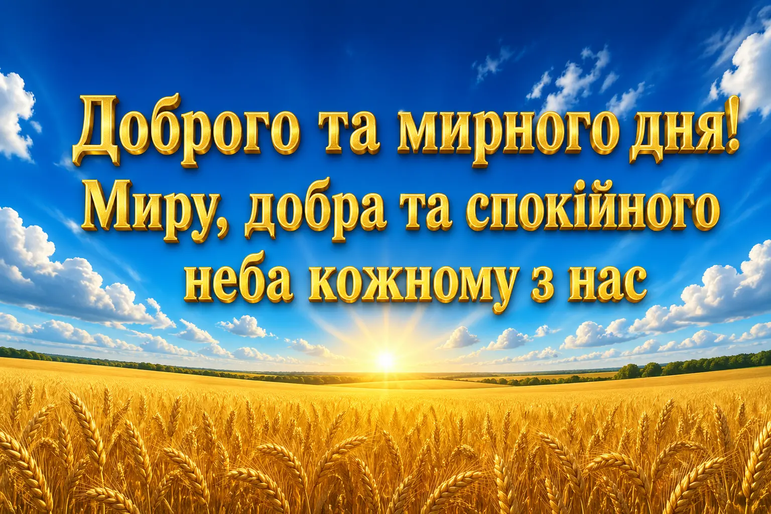 Доброго та мирного дня: найкращі побажання та душевні листівки для ваших близьких