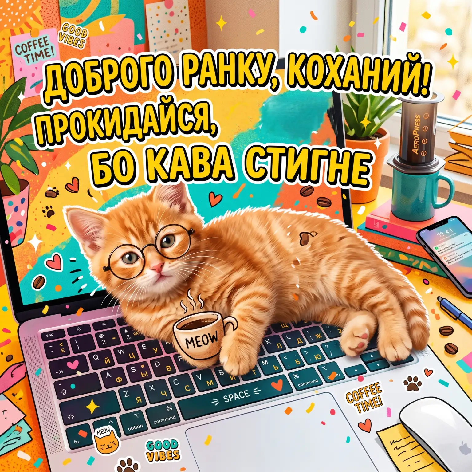 Доброго ранку, коханий: найтепліші листівки та щирі побажання для гарного початку дня