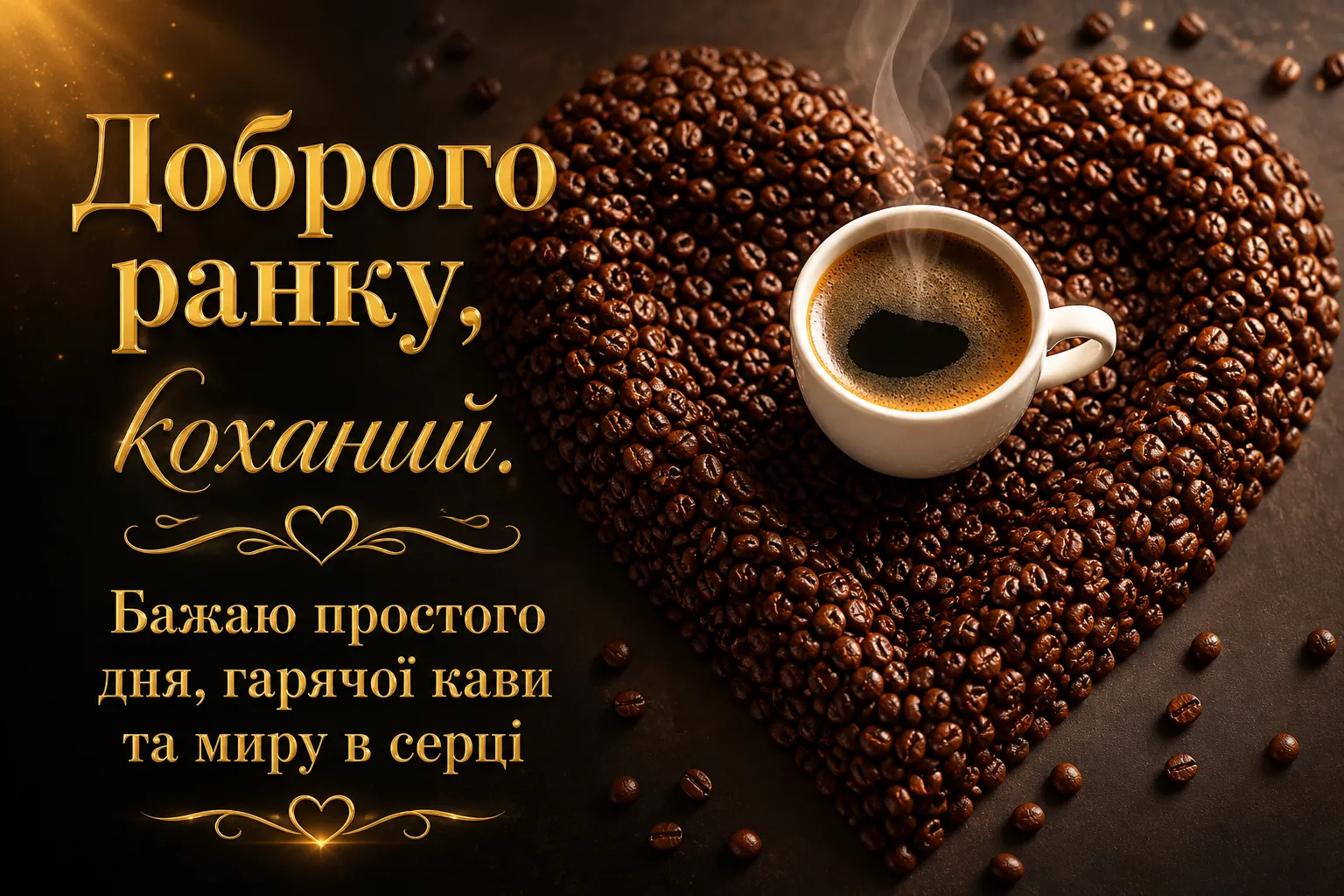 Доброго ранку, коханий: найтепліші листівки та щирі побажання для гарного початку дня