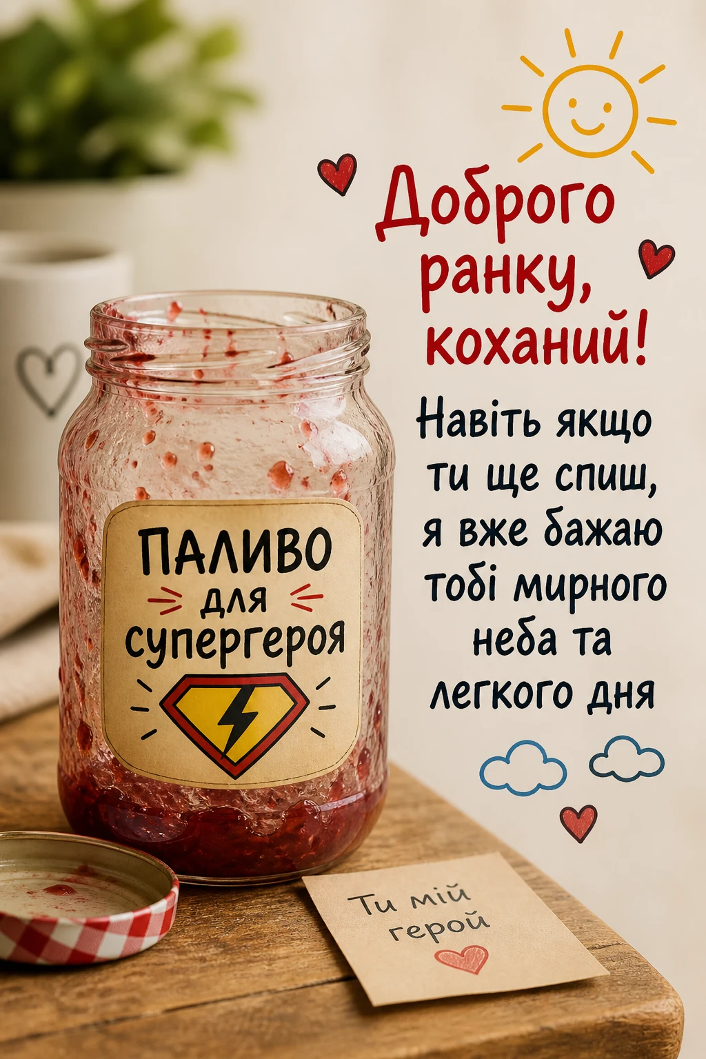 Доброго ранку, коханий: найтепліші листівки та щирі побажання для гарного початку дня