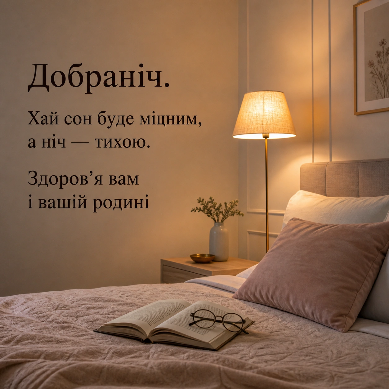 Картинки доброго вечора та добраніч: душевна добірка листівок для затишного настрою