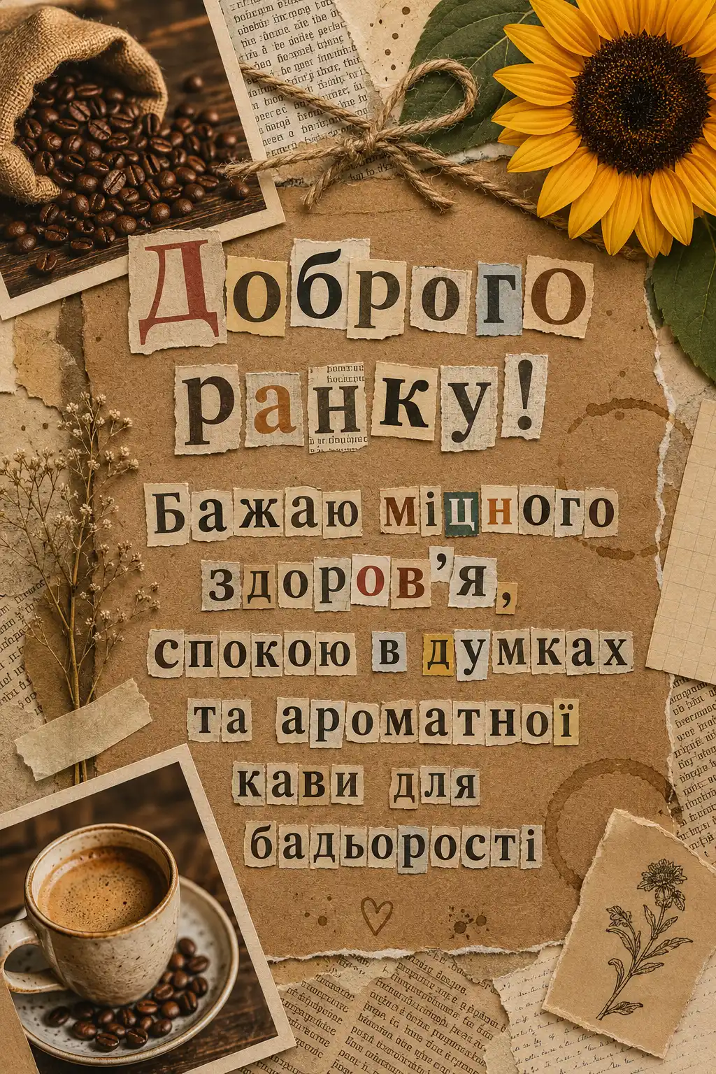 Красиві листівки з доброго ранку та кавою для натхненного початку дня