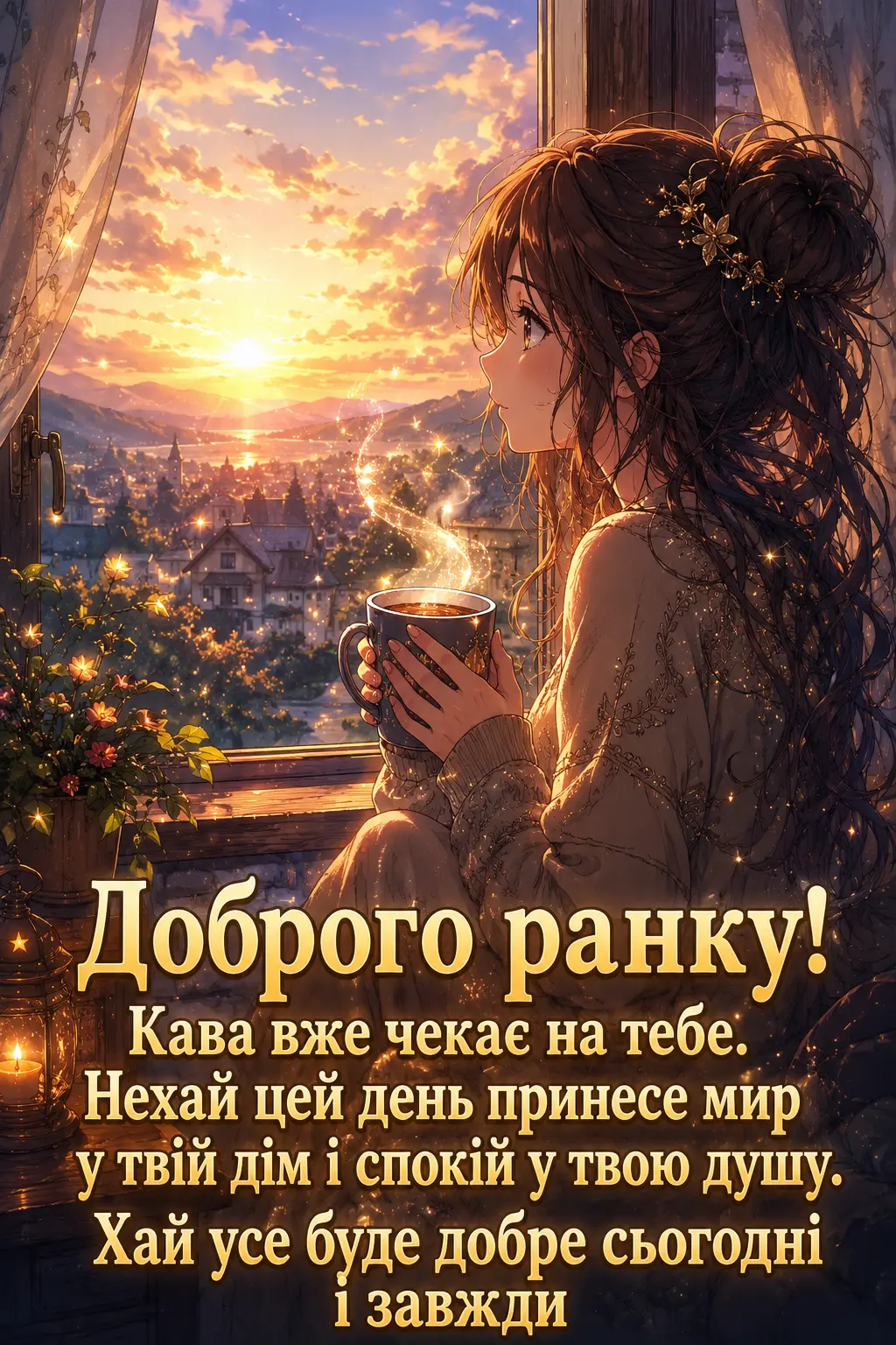Красиві листівки з доброго ранку та кавою для натхненного початку дня