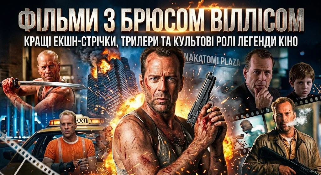 Топ-10 фільмів з Брюсом Віллісом усіх жанрів
