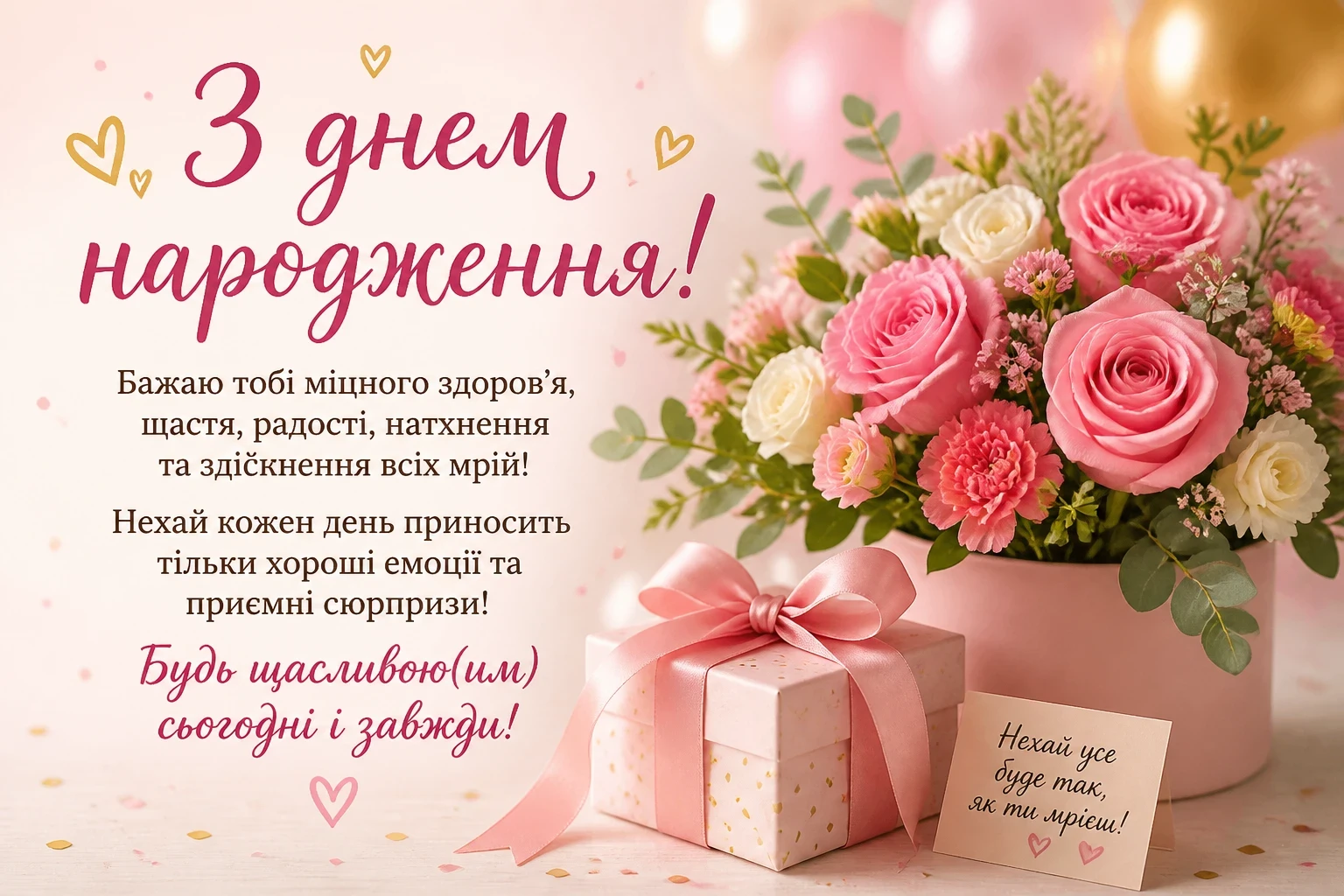 Привітання з днем народження