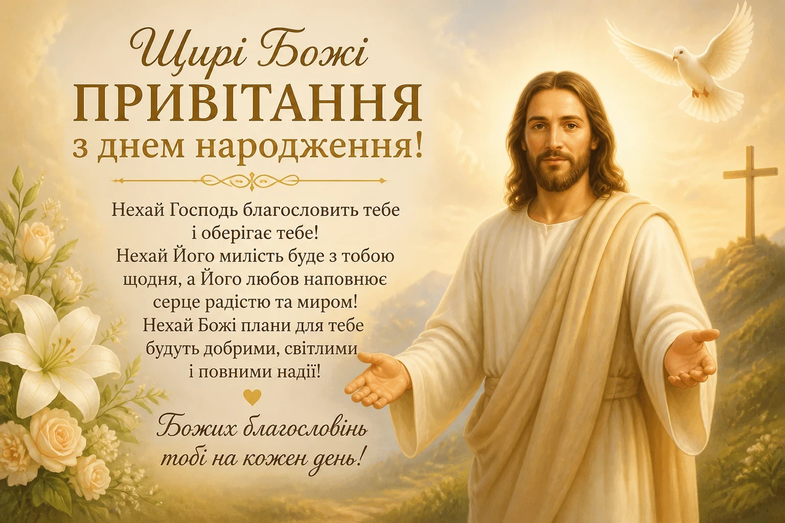 Божі привітання з днем народження