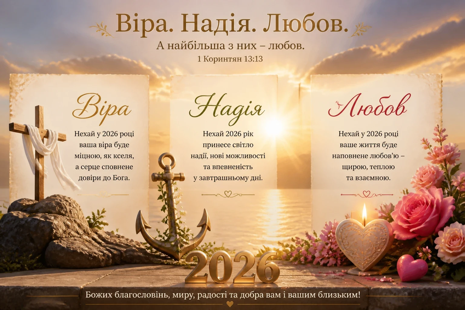 Віра надія любов на 2026 рік