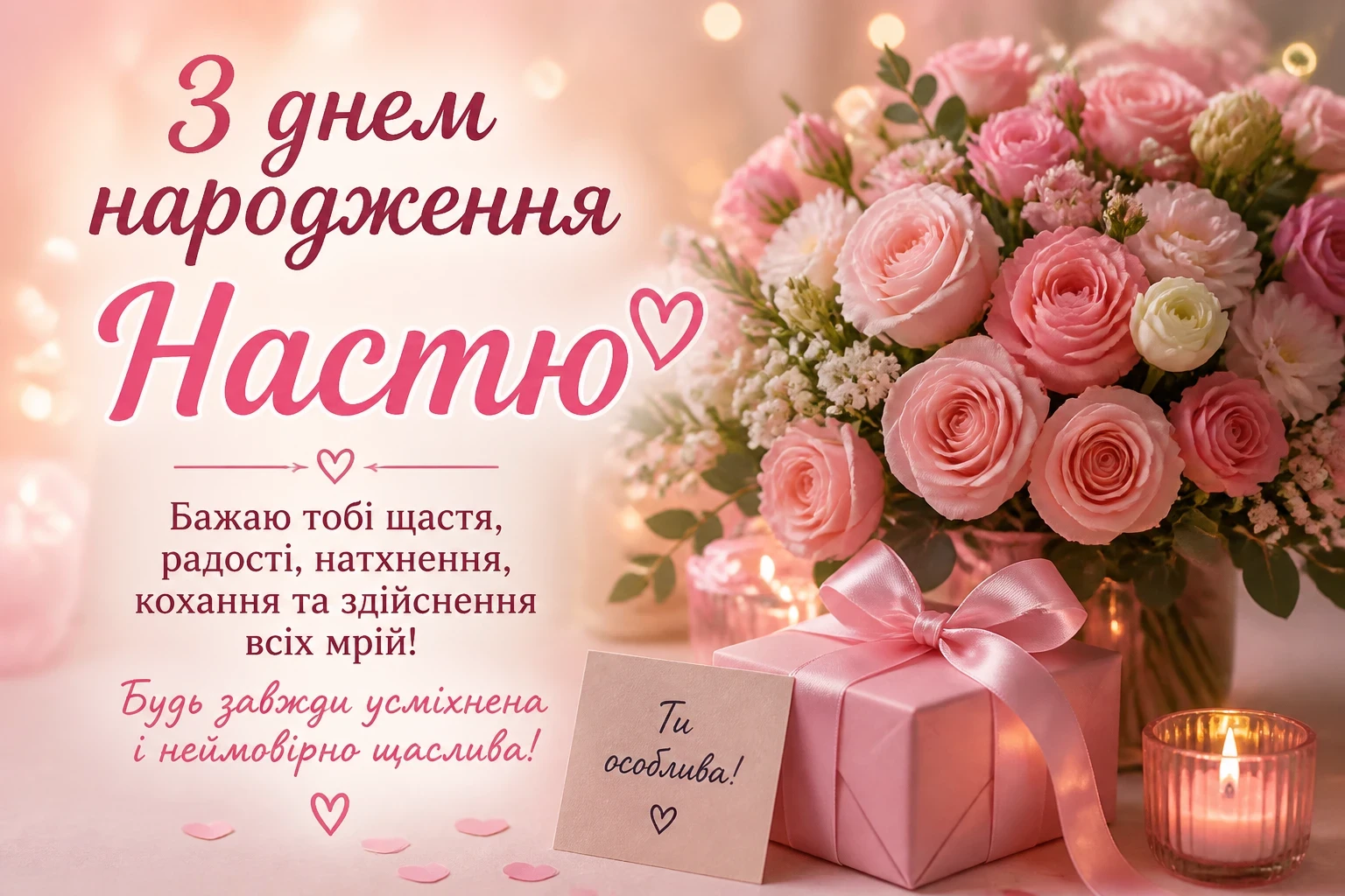 З днем народження Настю