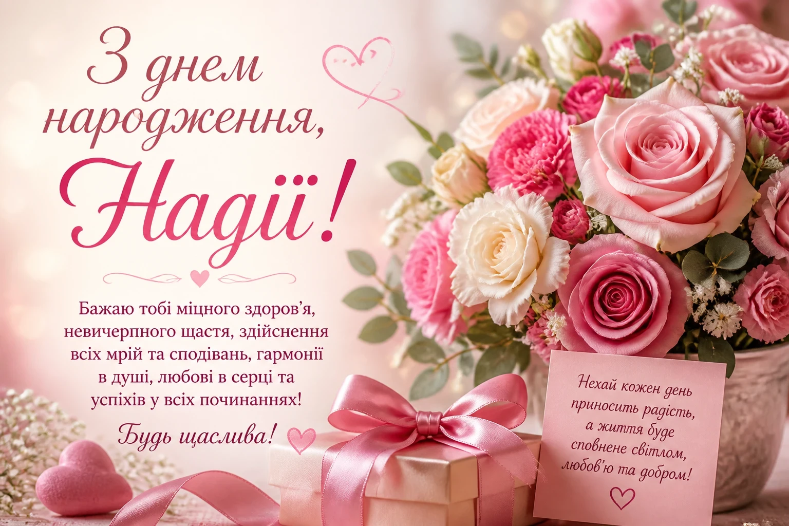 З днем народження для Надії