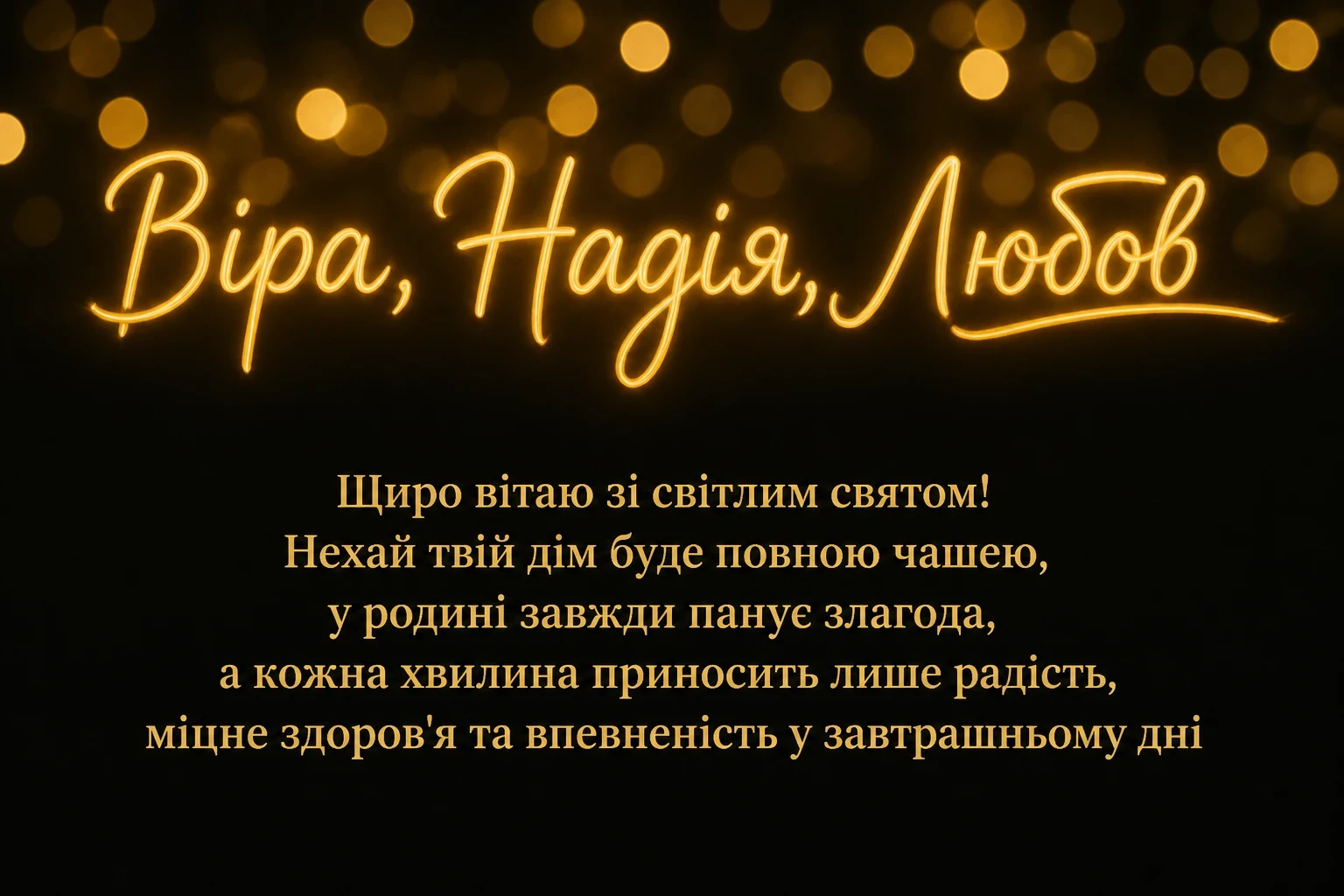 віра надія любов